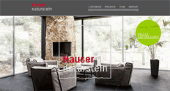 Desktop Screenshot of hauser-naturstein.de