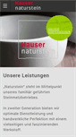 Mobile Screenshot of hauser-naturstein.de