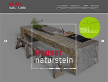 Tablet Screenshot of hauser-naturstein.de